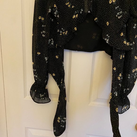 Dynamite Open Back Blouse with Ruffles - Picture 5 of 6